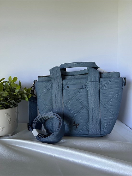 lug Handbags - LUG - Dory Matte Luxe VL Crossbody Bag in Blue Moon w/North Star Cream interior